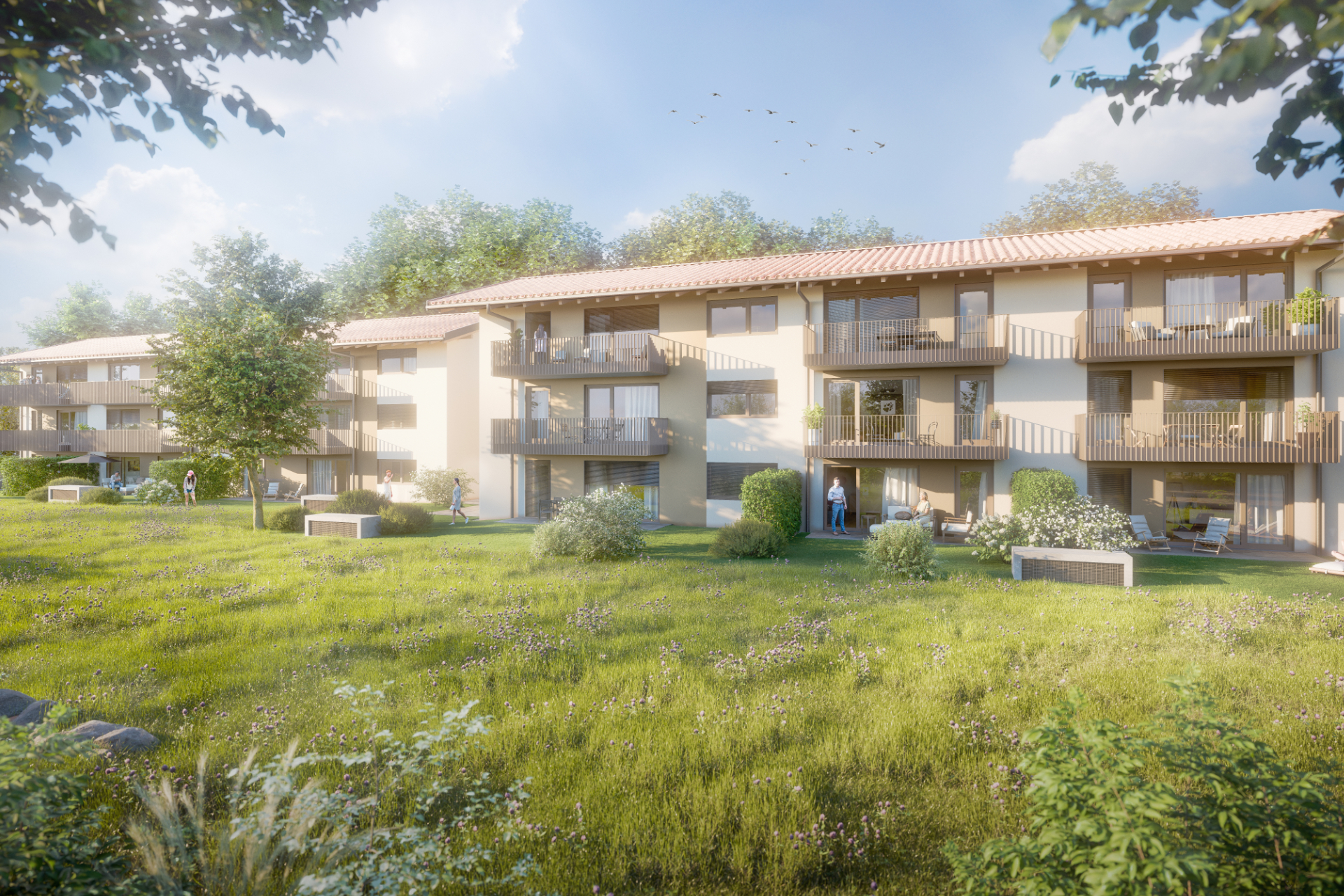 B3 Architekten - Projekt: Neubau von zwei Mehrfamilienhäusern mit Tiefgarage