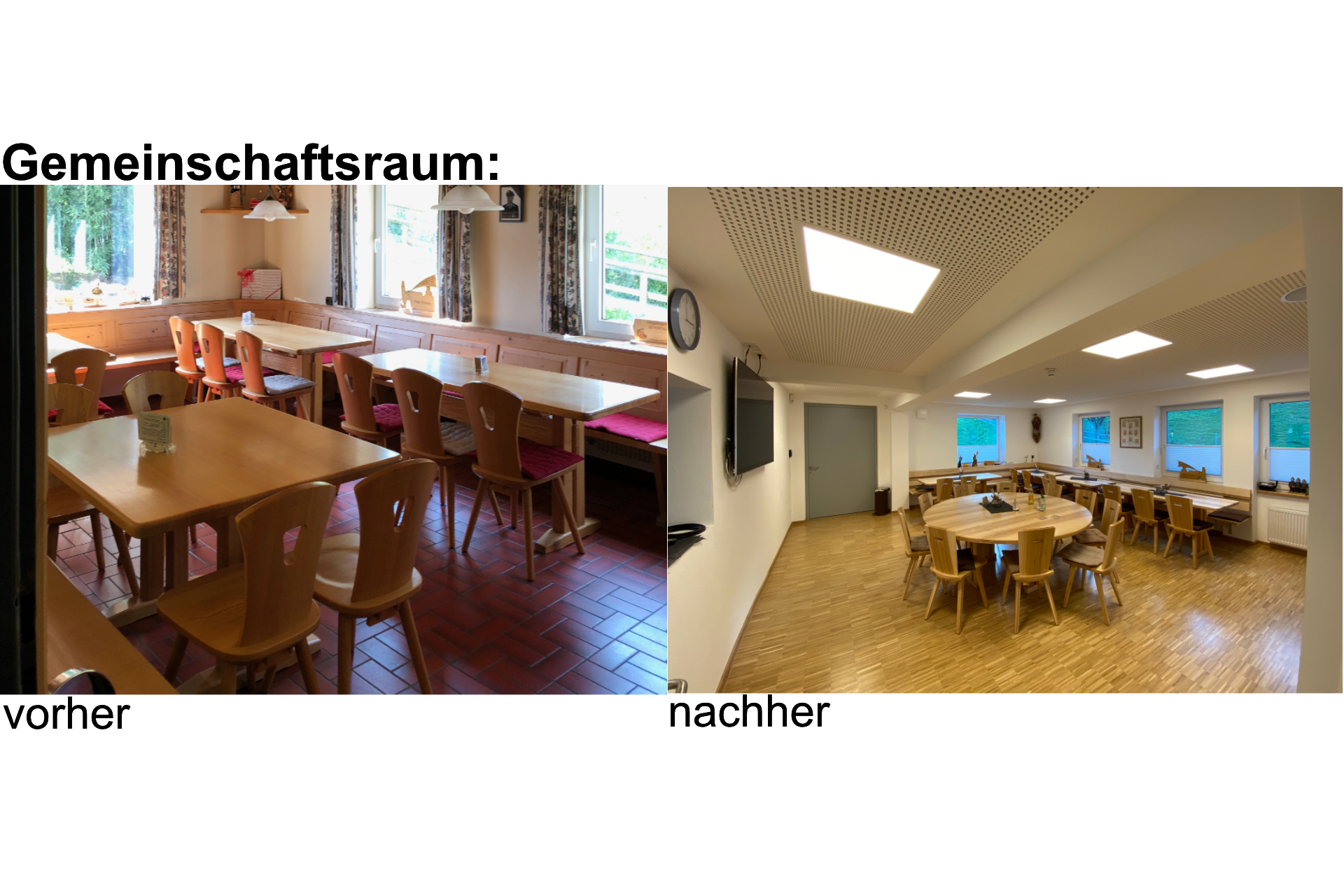Innenansicht Gemeinschaftsraum