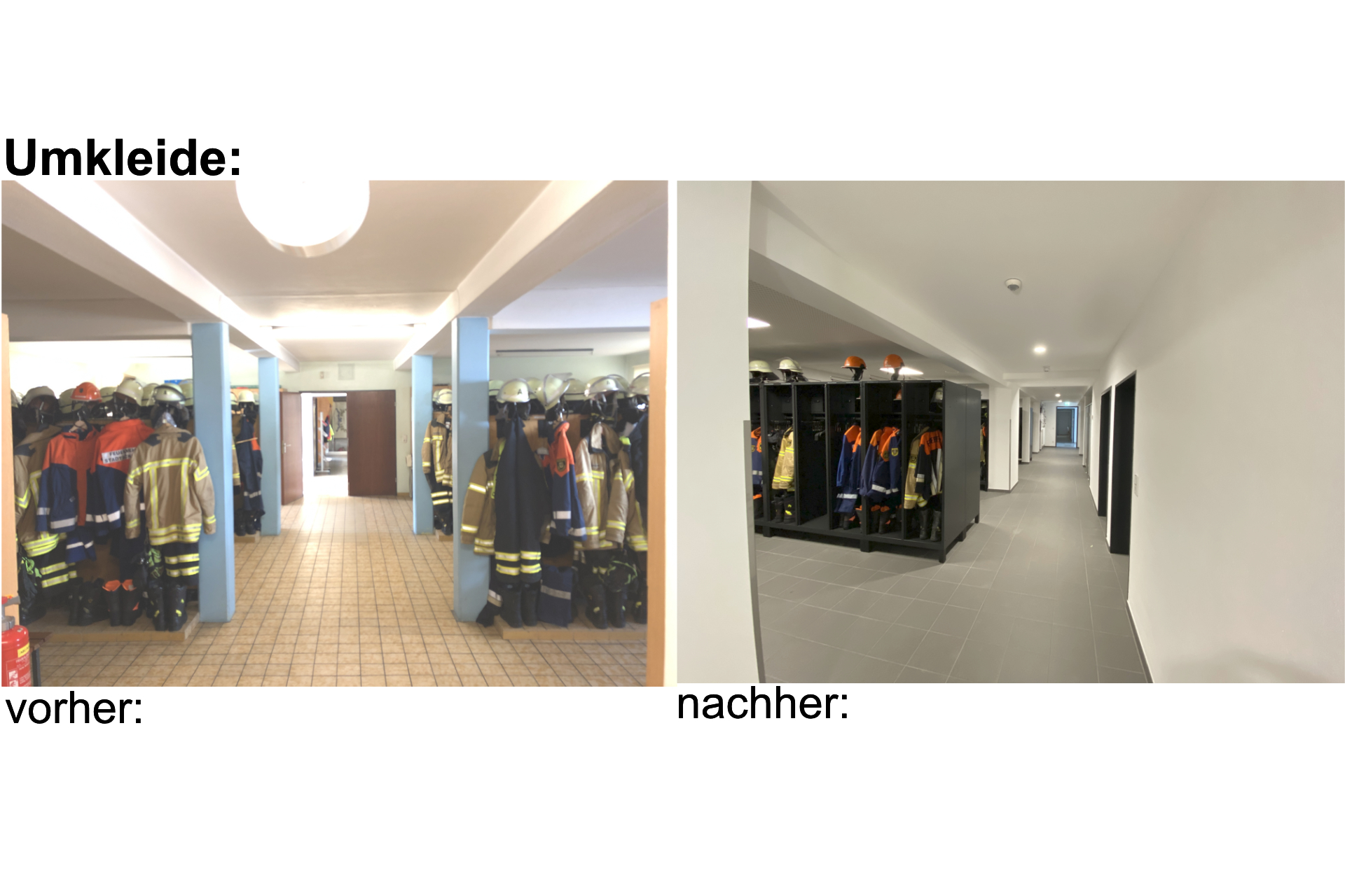 Innenansicht Umkleide