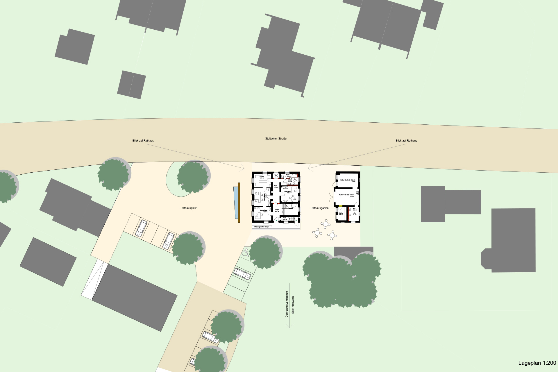B3 Architekten - Projekt: Sanierung des denkmalgeschützten „Deichstätterhauses“ und Umbau zum Rathaus Iffeldorf (2. Rang)